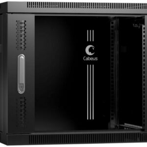 Шкаф настенный 19", 9U Cabeus SH-05F-9U60/45-BK