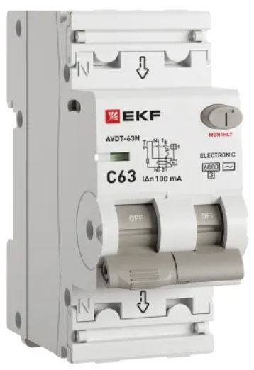 Автомат дифференциальный EKF D63N26E63C100