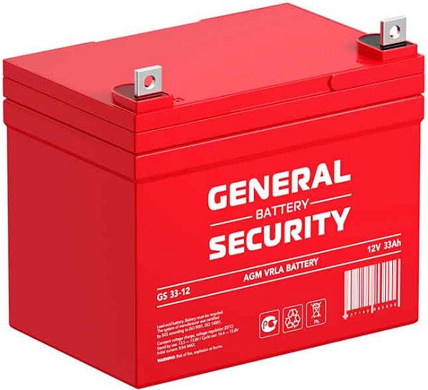 Аккумулятор General Security GS33-12