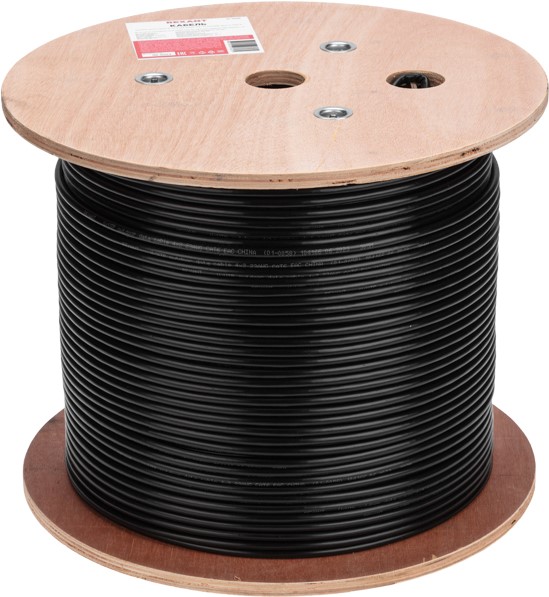 Кабель витая пара U/UTP 6a кат. 4 пары Cabeus UTP-4P-Cat.6a-SOLID-OUT-LSZH-UV