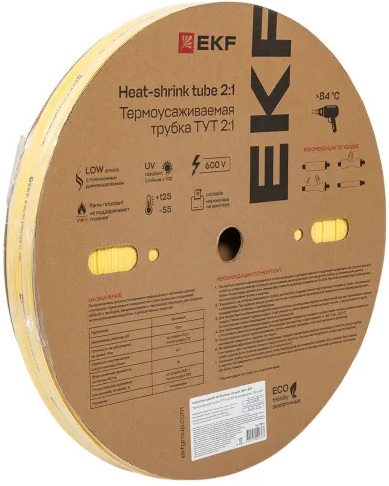 Термоусаживаемая трубка EKF tut-20-y