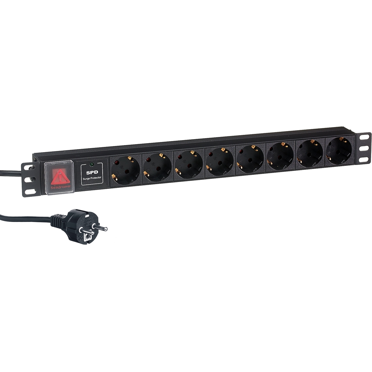 Блок розеток Exegate PDU-19H807 Al-8S-EU2CU-SW-SPD1