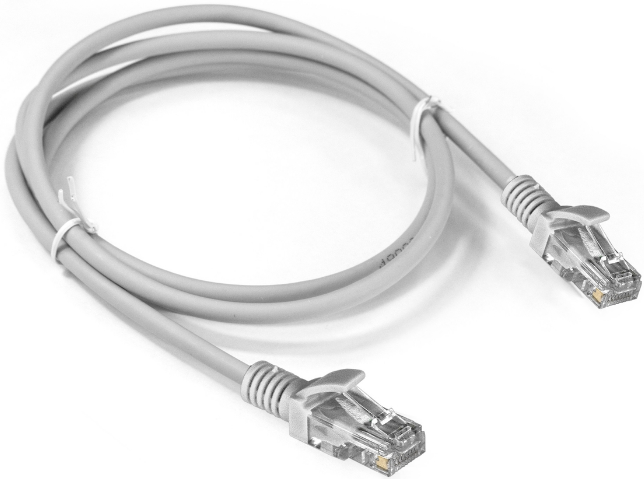 Кабель патч-корд U/UTP 5e кат. 2м Exegate UTP-RJ45-RJ45-5e-2M-LSZH-GY