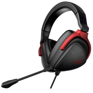 Проводная стереогарнитура ASUS ROG DELTA S COR, Проводной, Накладные, Черный, [90YH03JC-B1UA00]