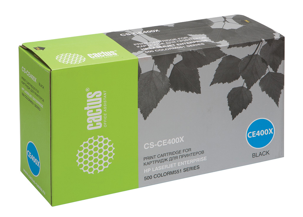 Тонер-картридж Cactus CS-CE400X Черный