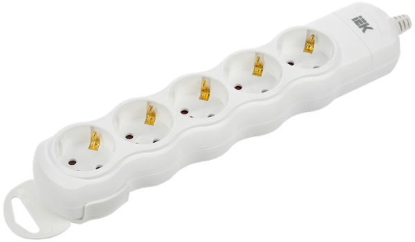 Колодка удлинителя IEK WYP10-D-KP-16-05-ZS-K01