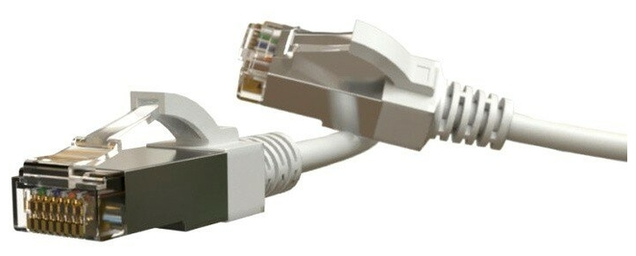 Кабель патч-корд S/FTP 6 кат. 2м Hyperline PC-LPT-SFTP-RJ45-RJ45-C6-2M-LSZH-WH
