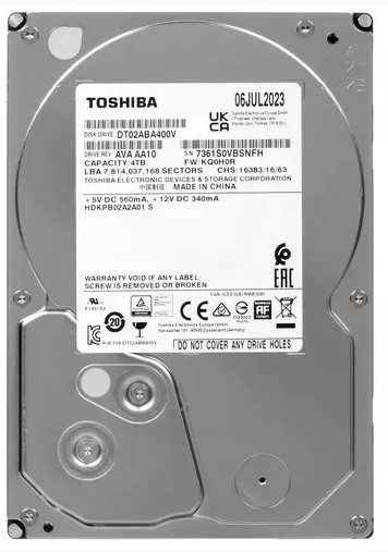 Жесткий диск 4TB SATA 6Gb/s Toshiba DT02ABA400V