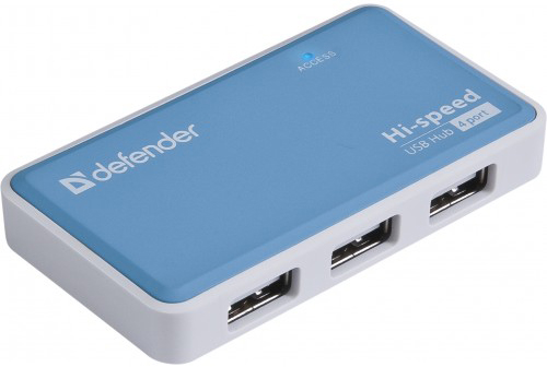 Разветвитель USB 2.0 Defender QUADRO POWER