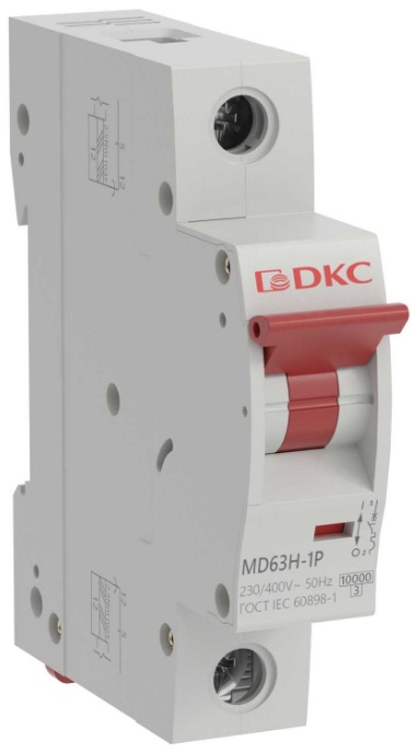 Автоматический выключатель модульный DKC MD63H-1PC50
