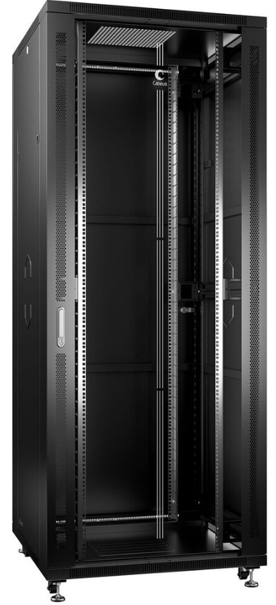 Шкаф напольный 19", 42U Cabeus SH-05C-42U80/100-BK