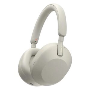 Беспроводные наушники Sony WH-1000XM5/SM, Bluetooth, Накладные, Серебристый, [WH-1000XM5/SM]