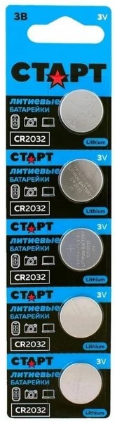 Батарейка Старт CR2032 - BL5 BLUE
