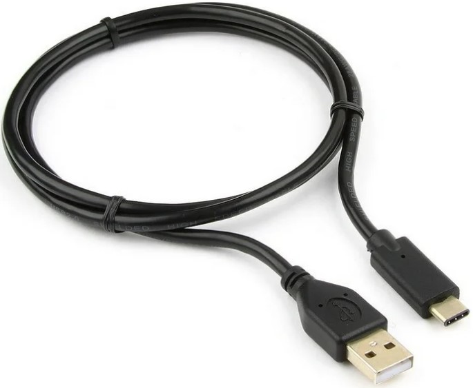 Кабель интерфейсный USB 2.0 Cablexpert CCP-USB2-AMCM-1M-RU-B