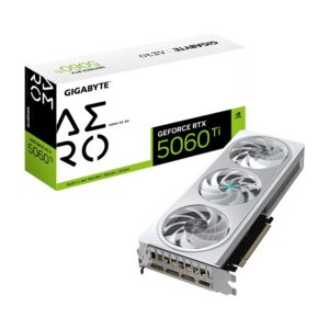 Видеокарта GIGABYTE nVidia GeForce RTX 5060 TI, 8 ГБ GDDR7, [GV-N506TAERO OC-8GD]