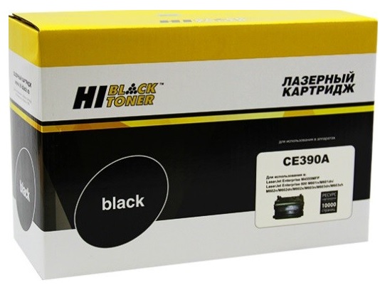 Тонер-картридж Hi-Black HB-CE390A Черный