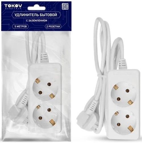 Удлинитель TOKOV ELECTRIC TKE-C01-BU2-5-1-Z
