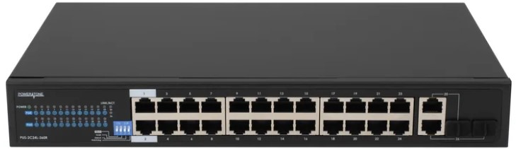 Коммутатор неуправляемый POWERTONE PUS-2C24L-360R