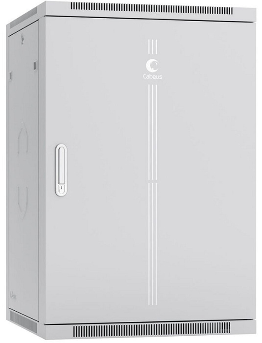 Шкаф настенный 19", 18U Cabeus SH-05F-18U60/60m-R