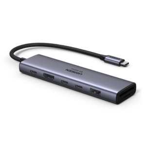 Док-станция UGREEN USB-C 7-in-1 Docking Grey (CM511)