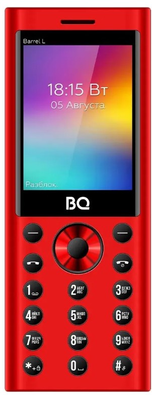 Мобильный телефон BQ 2458 Barrel L Red+Black