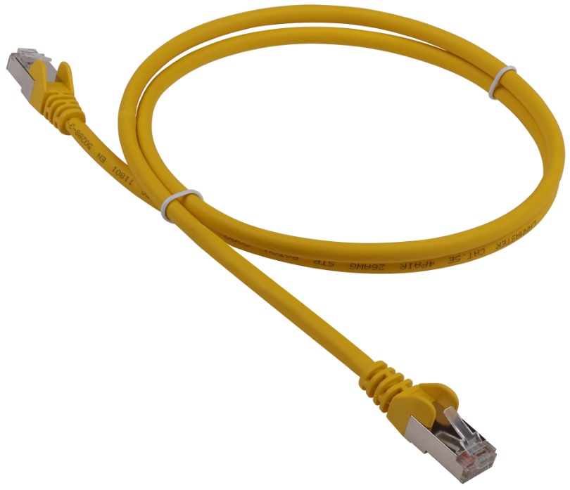 Кабель патч-корд F/UTP 5e кат. 15м Lanmaster LAN-PC45/S5E-15-YL