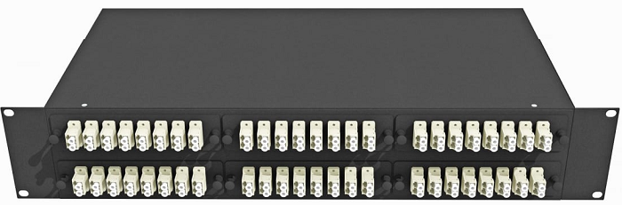 Кросс оптический стоечный TopLAN КРС-Top-2U-96LC/U-OM2-BK