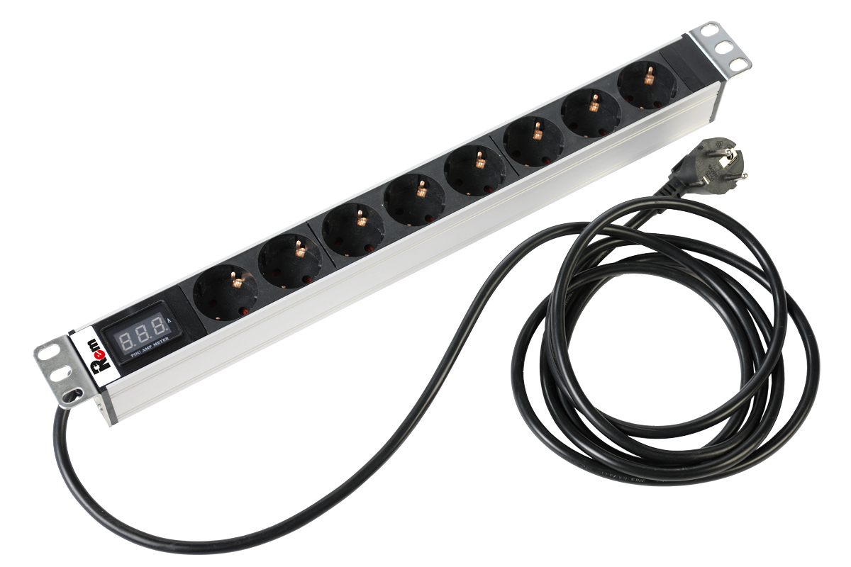 Блок розеток 19", 8 розеток ЦМО R-16-8S-AM-440-3