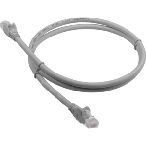 Патч-корд Lanmaster LAN-PC45/U6-1.0-GY, 1м