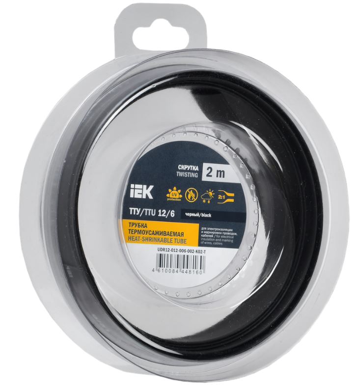 Трубка термоусадочная IEK UDR12-012-006-002-K02-T