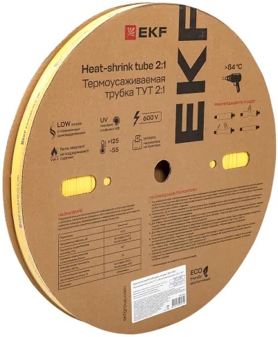 Термоусаживаемая трубка EKF tut-16-y