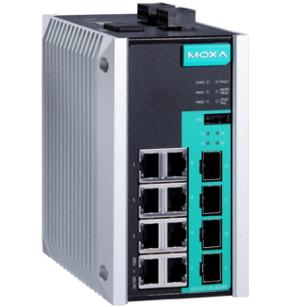 Коммутатор управляемый MOXA EDS-G512E-4GSFP-T