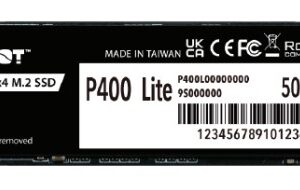 SSD накопитель 500 ГБ Patriot Memory P400 Lite, PCIe 4.0 x4, [P400LP500GM28H]