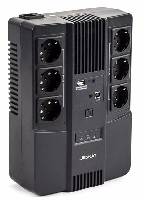 Источник бесперебойного питания Бастион SKAT-UPS 800-AI-IN-1x9