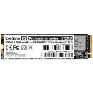 Накопитель SSD 512GB ExeGate NextPro+ (KC4000TP512)