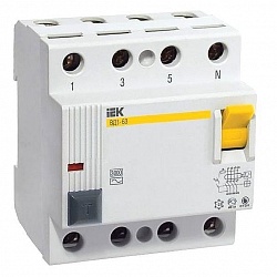 Выключатель дифференциального тока (ВДТ, УЗО) IEK MDV10-4-040-030