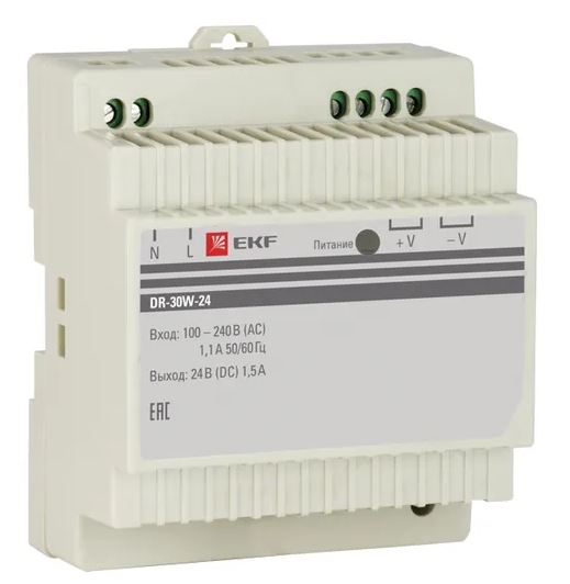 Блок питания EKF dr-30w-24