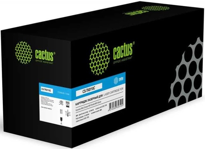 Тонер-картридж Cactus CS-TK8110C Голубой