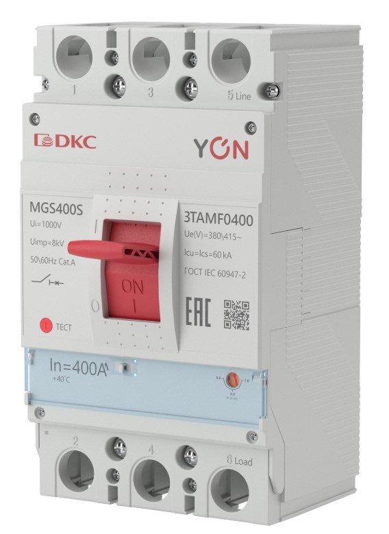Автоматический выключатель DKC MGS400S-3TAMF0400