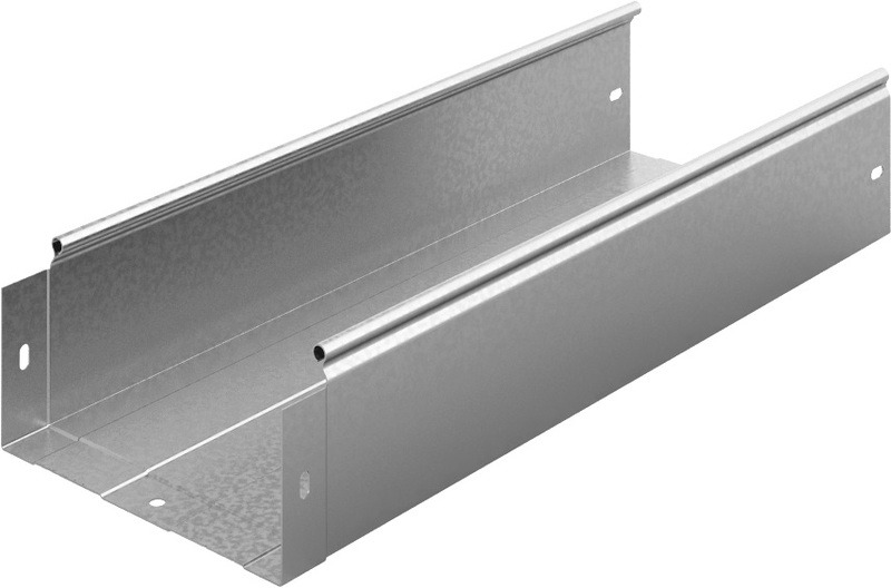 Лоток листовой неперфорированный Ostec ЛНМЗТ-200х100х3000-0,8-СЦ