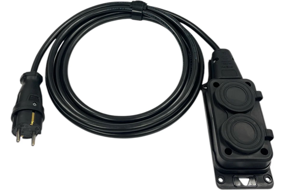 Удлинитель силовой iTOK i-CONNECT-COLOR-SU-PVS-310-2-54-3-BLACK