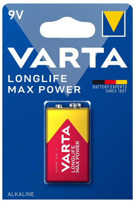Батарейка Varta LONGLIFE MAX POWER (MAX TECH) Крона 6LR61