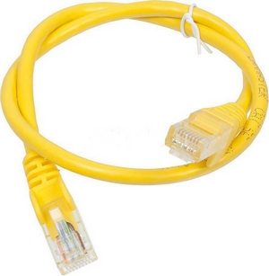 Кабель патч-корд U/UTP 5e кат. 3м Lanmaster LAN-PC45/U5E-3.0-YL