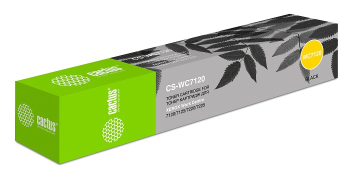Тонер-картридж Cactus CS-WC7120RU Черный