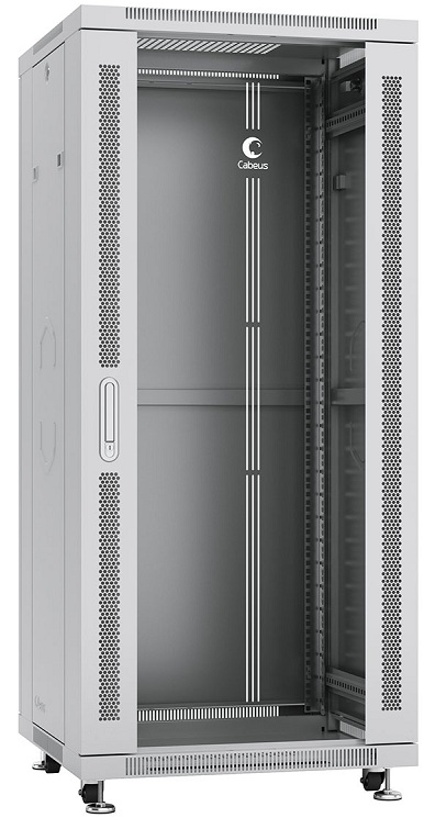 Шкаф напольный 19", 27U Cabeus SH-05C-27U60/80