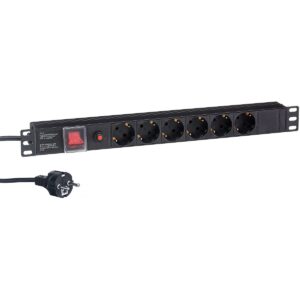 Блок розеток Exegate ServerPro PDU-19H606 Al-6S-EU2CU-SW-O