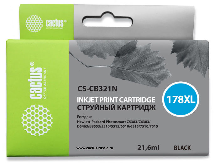 Тонер-картридж Cactus CS-CB321N(CS-CB321) 178XL Черный