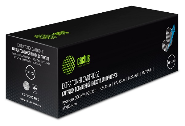 Тонер-картридж Cactus CS-TK1200-MPS Черный