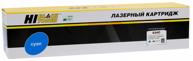 Тонер-картридж Hi-Black HB-№034 C Голубой