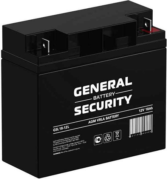 Аккумулятор General Security GSL18-12L